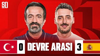 "FARKIN AÇILMAMASI LAZIM" | Türkiye 0-3 İspanya, İlk Yarı, Uğurcan, Pedri, Merino, Lamine Yamal
