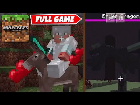 Minecraft: Pocket Edition - Gameplay Walkthrough - Full Game & Ending (iOS, Android)