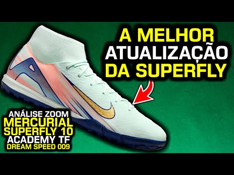 Com BOTINHA é MELHOR? 👀 - Análise chuteira society Nike Zoom Mercurial Superfly 10 Academy TF MDS009