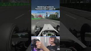 World Cup Teams in Formula 1 Terms Part 2⚽🏎️ #Shorts