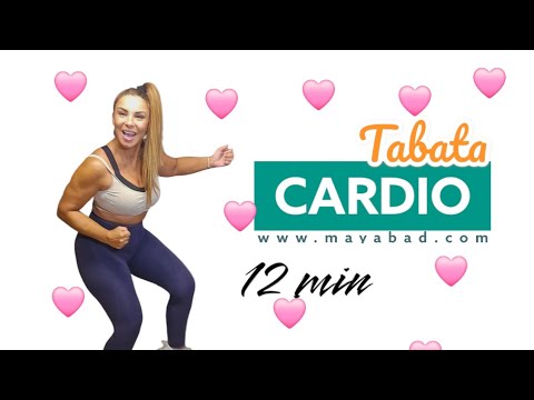 12 min CARDIO TABATA  -  Sin material en Casa -  Full Body Cardio   video 1664 may abad