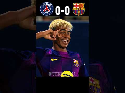Barcelona VS PSG UCL 2025 Yamal Raphinha Shocked Dembele #barcelona #psg #football