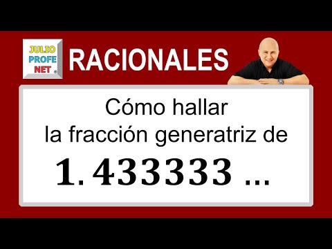 Fracción generatriz de 1.433333...