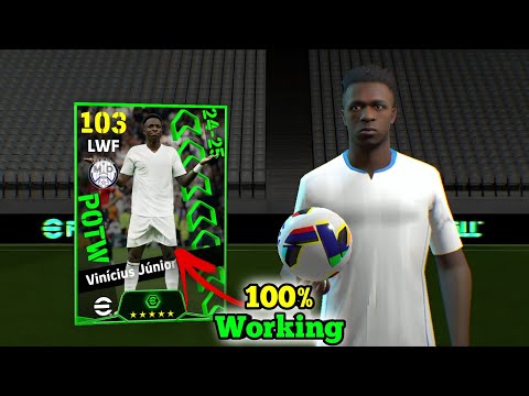 100% Working Trick To Get Vinicius Junior From Potw Worldwide Nov 14 '24 Pack || eFootball 2025