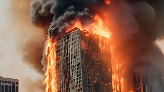 Skyscrapers on Fire! 260,000 Evacuated! The Worst Fire Rages in China
