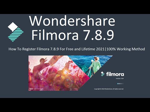 wondershare filmora version 7 registration