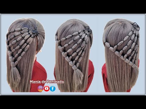 Penteado Fácil para Halloween com Liguinhas 🕸🕷| Easy Halloween Hairstyles for Girls 🕷🕸