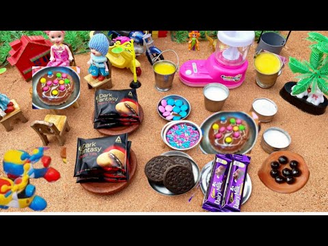 Miniature Dark Fantasy Lava Cake | Oreo Lava Cake Recipe | Choco lava cake ||Mini Foodkey