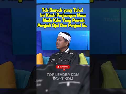 TAK BANYAK YANG TAHU! INI KISAH PERJUANGAN MASA MUDA KDM YANG PERNAH JADI TUKANG OJOL DAN PENJUAL ES