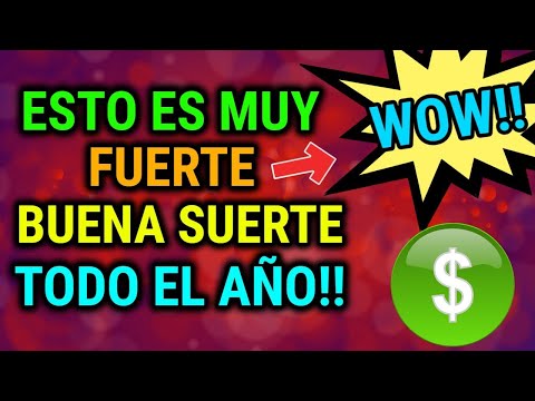 WOW!! ESTO ES MUY FUERTE BUENA SUERTE TODO EL AÑO!! HECHIZO ECONOMICO