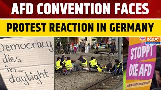 Germany: Anti-AfD Protesters React as Far-Right AfD Holds Convention in Erfurt | World News