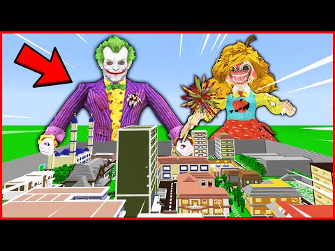 BAKICI KADIN VE SEVGİLİSİ JOKER ŞEHRE SALDIRIYOR! 😱 - Minecraft ZENGİN FAKİR HAYATI