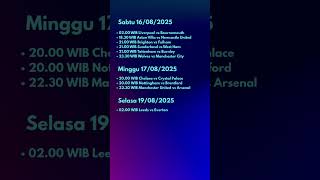 Jadwal Liga Inggris 2025-2026 Pekan Pertama #shorts