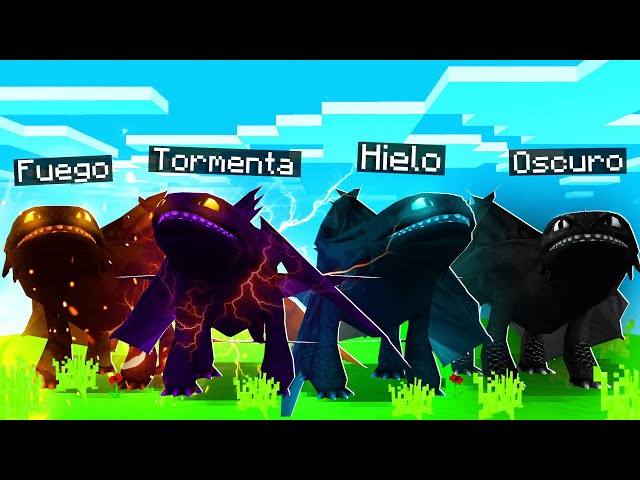 MINECRAFT pero ENCONTRAMOS DRAGONES MASCOTA ELEMENTALES! ??