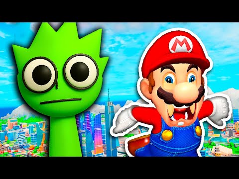 Mario Plays SPRUNKI.EXE CRAZY GREEN SPRUNKI.EXE MOD DLC UPDATE