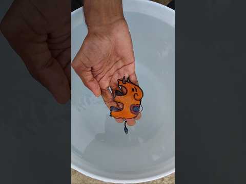 Funny 🤣 Elephant 🐘 Drawing 😍 | Make On Hand 👏 | float on water 💦 #trending #shorts #viral #art