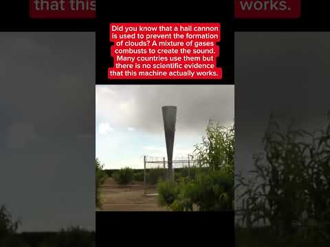 How does a Hail Cannon Work? #engineering #technology #weather #didyouknow