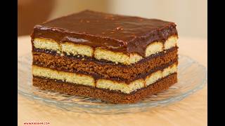 No-Bake Chocolate Biscuit Cake | Easy Eggless Dessert in Minutes 🍫✨