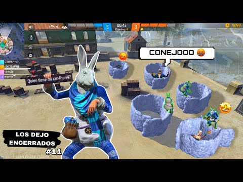 Encerrando a jugadores con PAREDES en FREE FIRE #11
