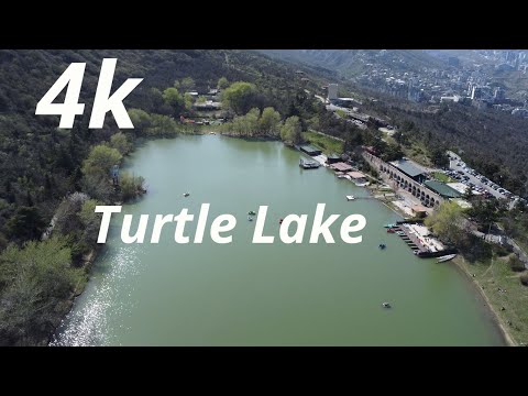 4k Turtle Lake Tbilisi Georgia . georgia tourism