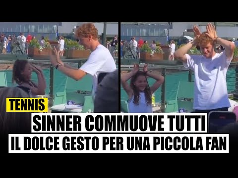 SINNER COMMUOVE IL WEB: IL TENERO SALUTO CON UNA BAMBINA. "DOLCISSIMO"