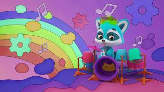 🦝द रकून बैंड | Episode 20 बाल्टी Bucket 🪣| Fun Songs, Music Box Magic & Musical Learning for Kid