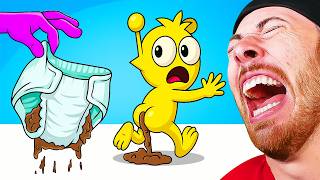 FUNNIEST Poppy Playtime Animations VS SPRUNKI! Try Not To Laugh