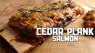 Grilled Salmon on Cedar Plank | Mouthwatering Smoky Flavor