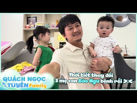 Thời tiết thay đổi, 3 mẹ con Bào Ngư bệnh cùng 1 lúc luôn. Bà con mình giữ gìn sức khỏe nhé!