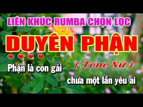 Karaoke Liên Khúc Duyên Phận Nhật Ký Đời Tôi Nhạc Sống Trữ Tình Tone Nữ Dễ Hát | Làng Hoa