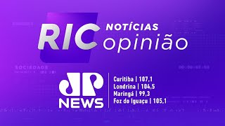 RIC Notícias OPINIÃO #AOVIVO RATINHO JUNIOR EMPATA COM BOLSONARO NO PR 11/07/2025