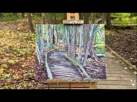 Painting ‘Leaves Falling,’ the Artist Journal