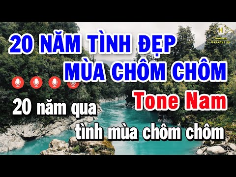 20 Năm Tình Đẹp Mùa Chôm Chôm Karaoke Tone Nam Nhạc Sống – Nghe là Khóc | Trọng Hiếu