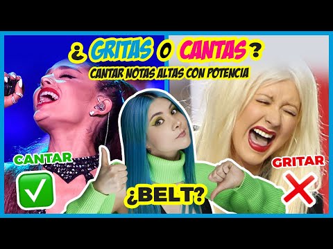 ¿GRITAS O CANTAS? NOTAS ALTAS CON POTENCIA ¿BELT? | Clases de Canto | Gret Rocha