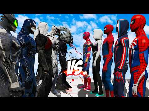 TEAM SPIDER MAN VS TEAM VENOM - EPIC SUPERHEROES BATTLE