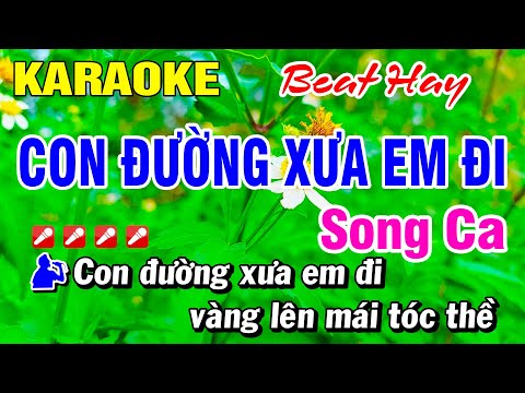 Karaoke Con Đường Xưa Em Đi (Beat Hay) Song Ca Nhạc Sống | Hoài Phong Organ