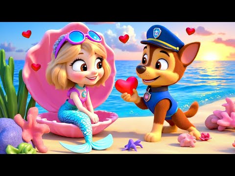 Paw Patrol Ultimate Rescue | CHASE Falling In Love with Mermaid!? Happy Life Story | Rainbow 3