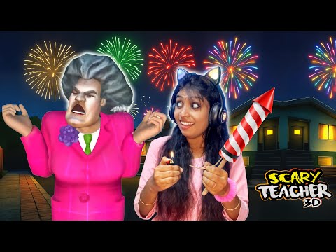 I Spoiled SCARY TEACHER New Year Party With Diwali Firecrackers 😂!!