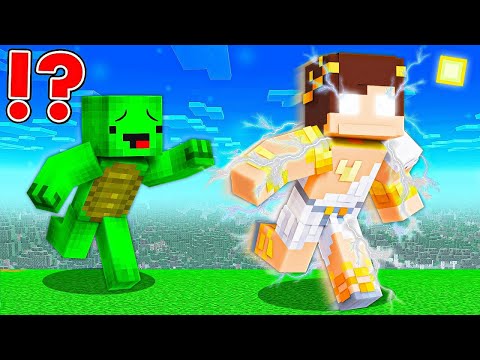 OVERSPEED GOD Speedrunner VS Hunter in Minecraft JJ and Mikey OVERPOWERED Maizen - LVL 1 vs LVL 9999