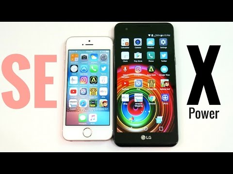(ENGLISH) iPhone SE vs LG X Power