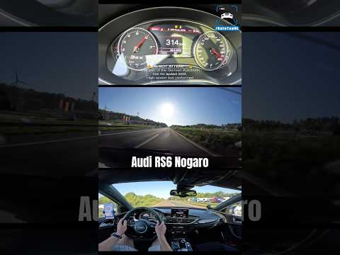 Audi RS6 Nogaro hits UNLIMITED 🇩🇪 Autobahn #autobahn