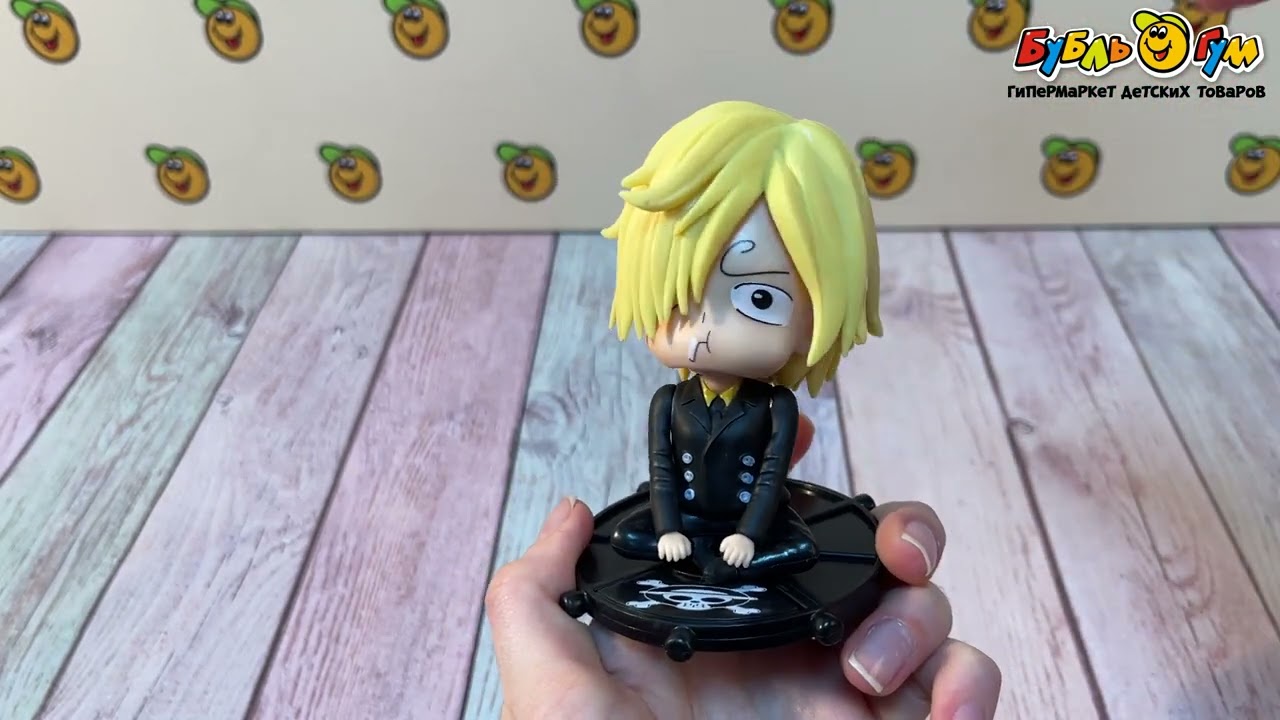Фигурка Lanson Toys One Piece Винсмок Санджи и штурвал 10см - видео Фигурка Lanson Toys One Piece Винсмок Санджи и штурвал 10см - видео
