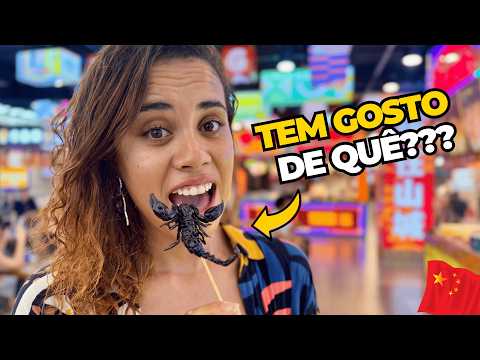 🇨🇳 COMENDO ESCORPIÃO E COBRA NA CHINA 😱 🤢