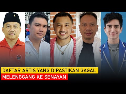 Tak Laku di Pemilu 2024, Inilah Deretan Artis yang dipastikan Gagal Lolos ke Senayan