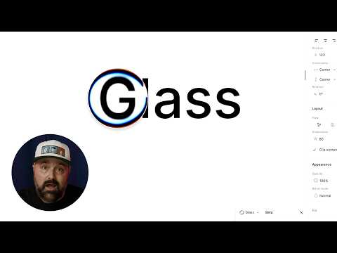 How to use the glass effect in Figma
