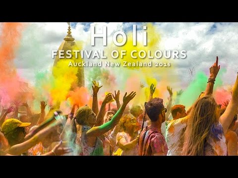 Holi FESTIVAL OF COLOURS - Auckland New Zealand 2016