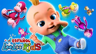 🎶🐵 Cinco Monitos + La Vaca Lola 🐮🎵 | Canciones Infantiles | Ninos y Preescolares | LooLoo Kids 📺