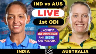 Live: India Women vs Australia Women 1st ODI Match | INDW vs AUSW Live Score and Commentary 2025