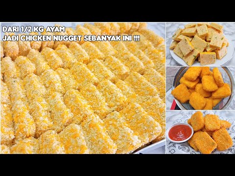 CUMA 1/2 KG AYAM ‼️ CHICKEN NUGGETNYA JADI SEBANYAK INI