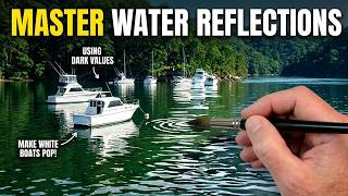 Watercolor Tutorial: Painting Coastal Reflections @ Berowra Waters, Australia